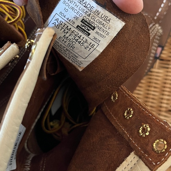 Thorogood American Heritage 8” Toe Safety Work Boots Size 10 EE NWT READ main image 10
